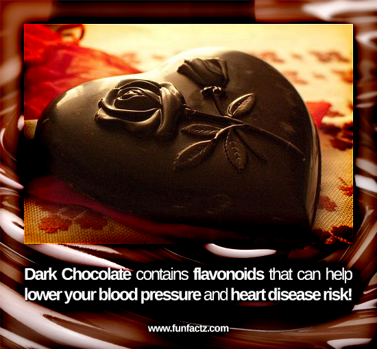 Quality dark chocolate contains flavonoids which help reduced the risk