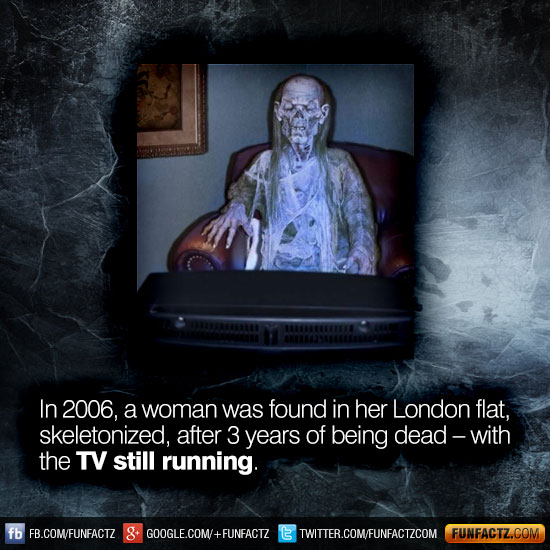 In 2006, a woman was found in her London flat