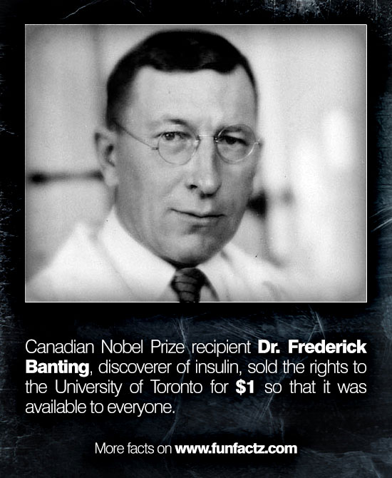 Canadian Nobel Prize recipient Dr. Frederick Banting, discoverer of