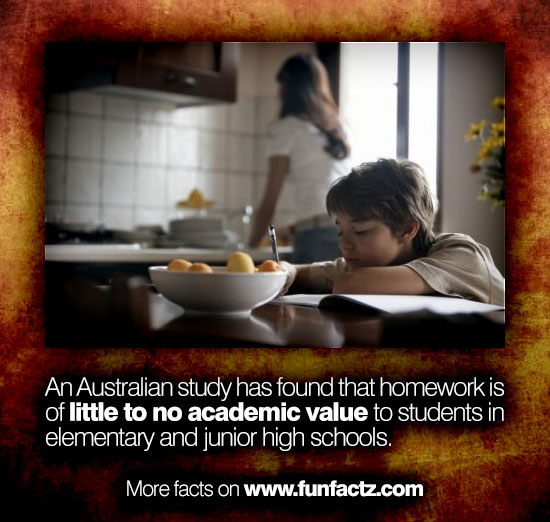 Homework is helpful facts