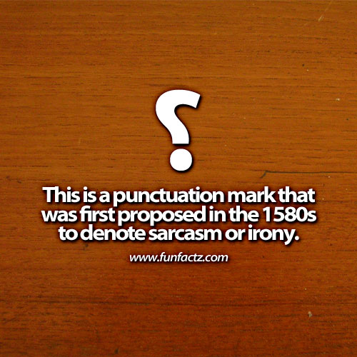 is a punctuation mark that was first proposed in the 1580s to denote