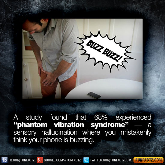 A study found that 68 experienced “phantom vibration syndrome” — a