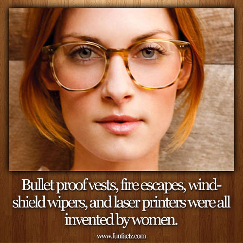 Bullet proof vests, fire escapes, windshield wipers, and laser printers