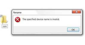 Windows 'Con' Folder