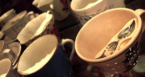 Victorian Moustache Tea Cups